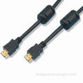 HDMI Cable Assembly with 28AWG Conductor and 24k Gold Plated Plug